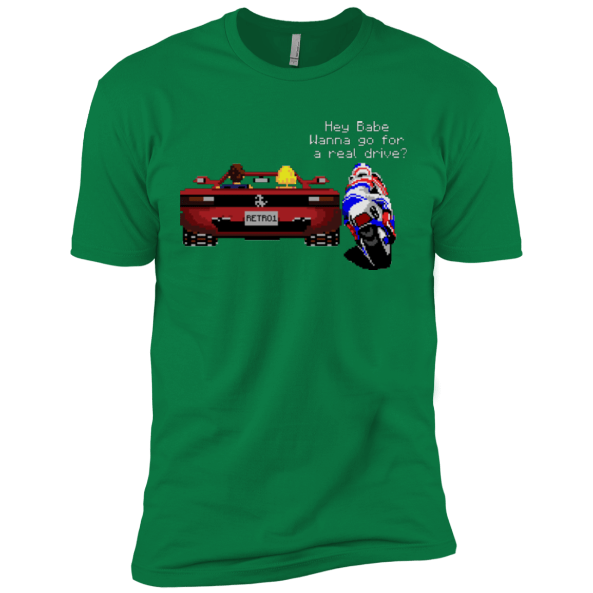 T-Shirts Kelly Green / X-Small Hang On to Outrun Men's Premium T-Shirt