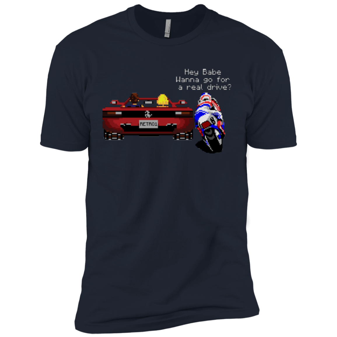 T-Shirts Midnight Navy / X-Small Hang On to Outrun Men's Premium T-Shirt