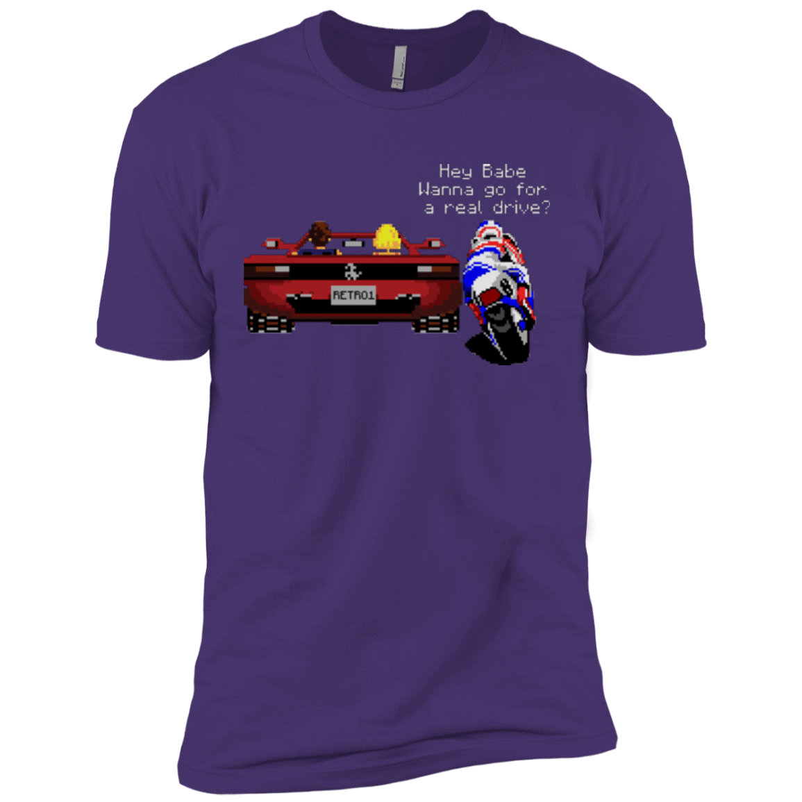 T-Shirts Purple / X-Small Hang On to Outrun Men's Premium T-Shirt