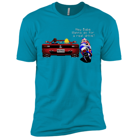 T-Shirts Turquoise / X-Small Hang On to Outrun Men's Premium T-Shirt