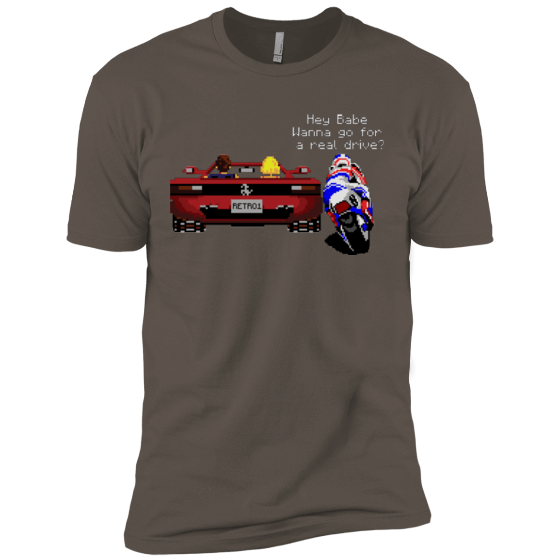 T-Shirts Warm Grey / X-Small Hang On to Outrun Men's Premium T-Shirt