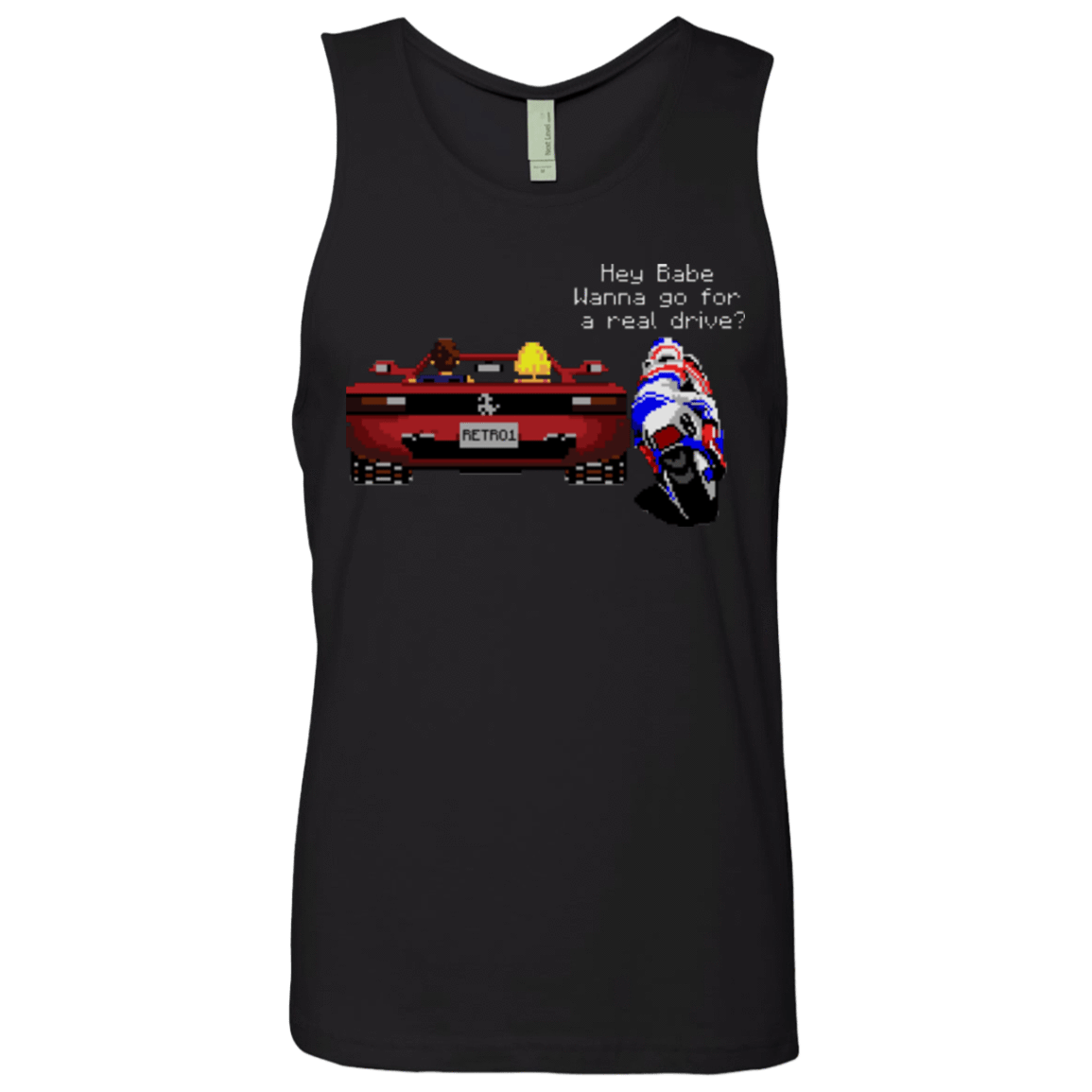 T-Shirts Black / Small Hang On to Outrun Men's Premium Tank Top