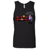 T-Shirts Black / Small Hang On to Outrun Men's Premium Tank Top