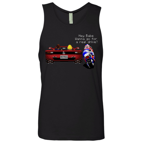T-Shirts Black / Small Hang On to Outrun Men's Premium Tank Top