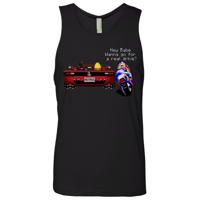 T-Shirts Black / Small Hang On to Outrun Men's Premium Tank Top