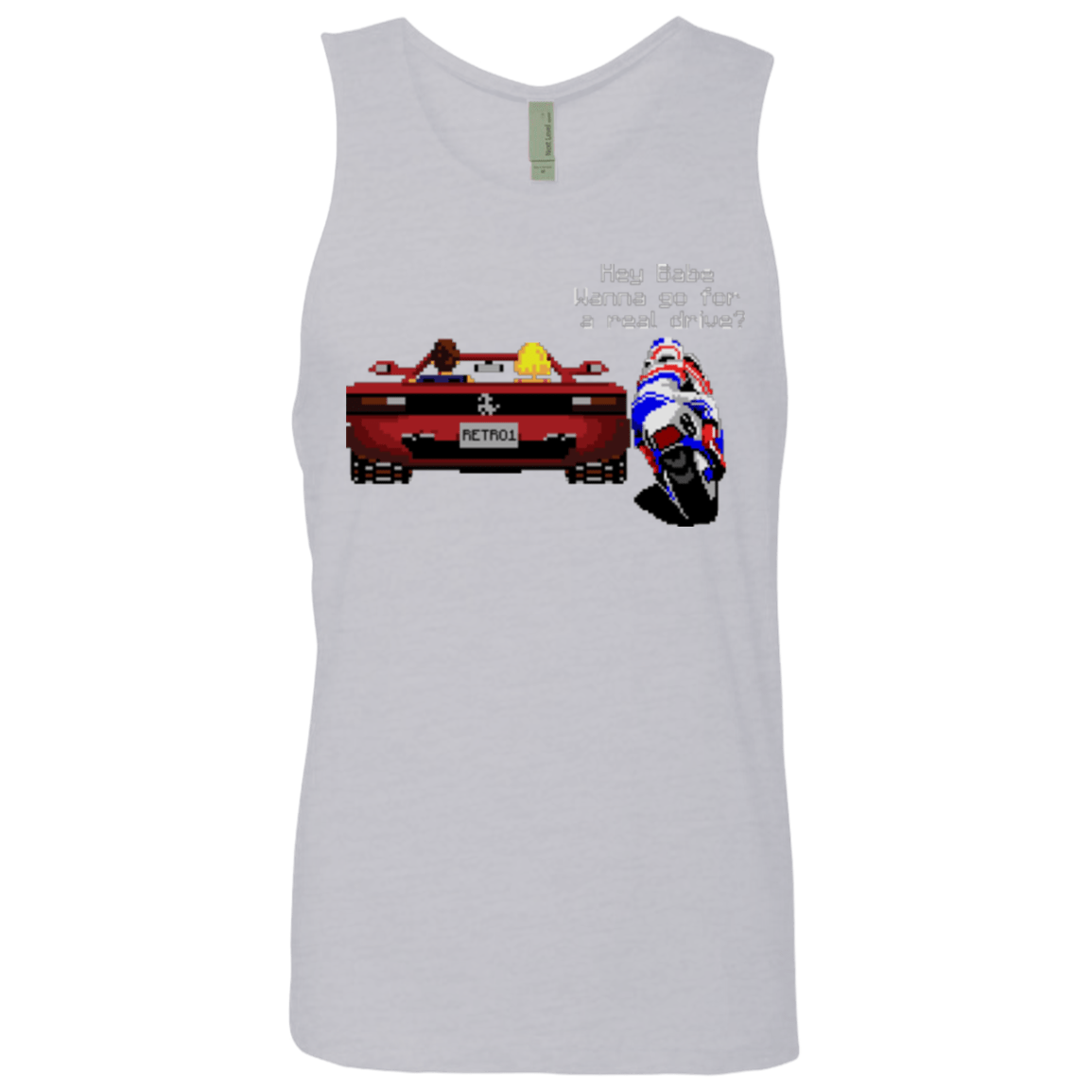 T-Shirts Heather Grey / Small Hang On to Outrun Men's Premium Tank Top