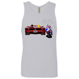 T-Shirts Heather Grey / Small Hang On to Outrun Men's Premium Tank Top