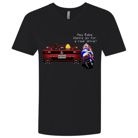 T-Shirts Black / X-Small Hang On to Outrun Men's Premium V-Neck