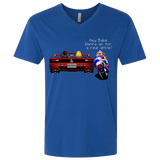 T-Shirts Royal / X-Small Hang On to Outrun Men's Premium V-Neck