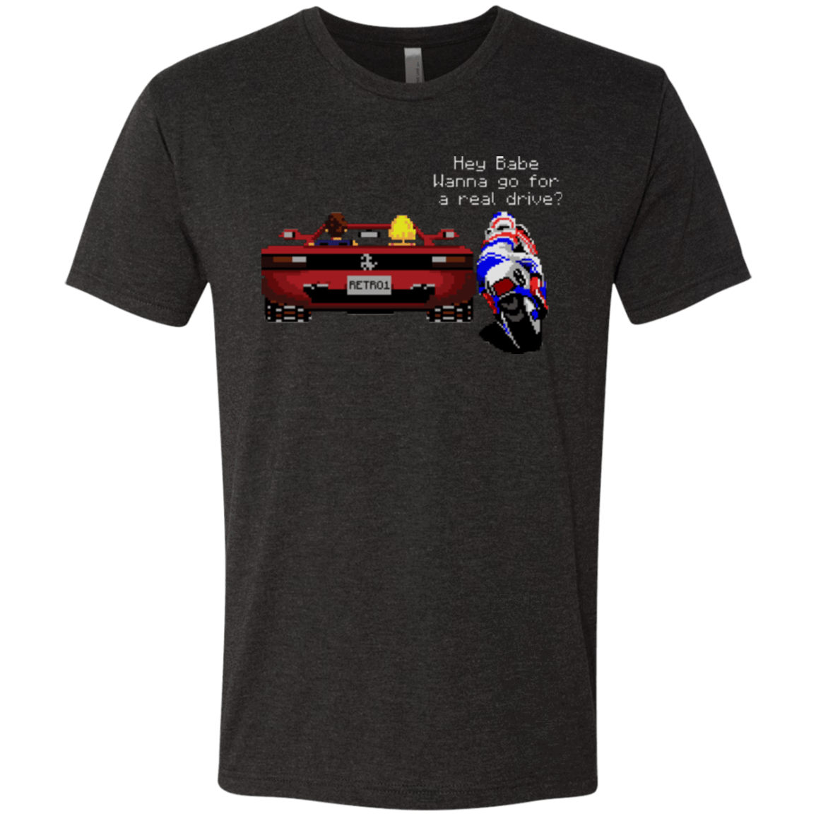 T-Shirts Vintage Black / Small Hang On to Outrun Men's Triblend T-Shirt