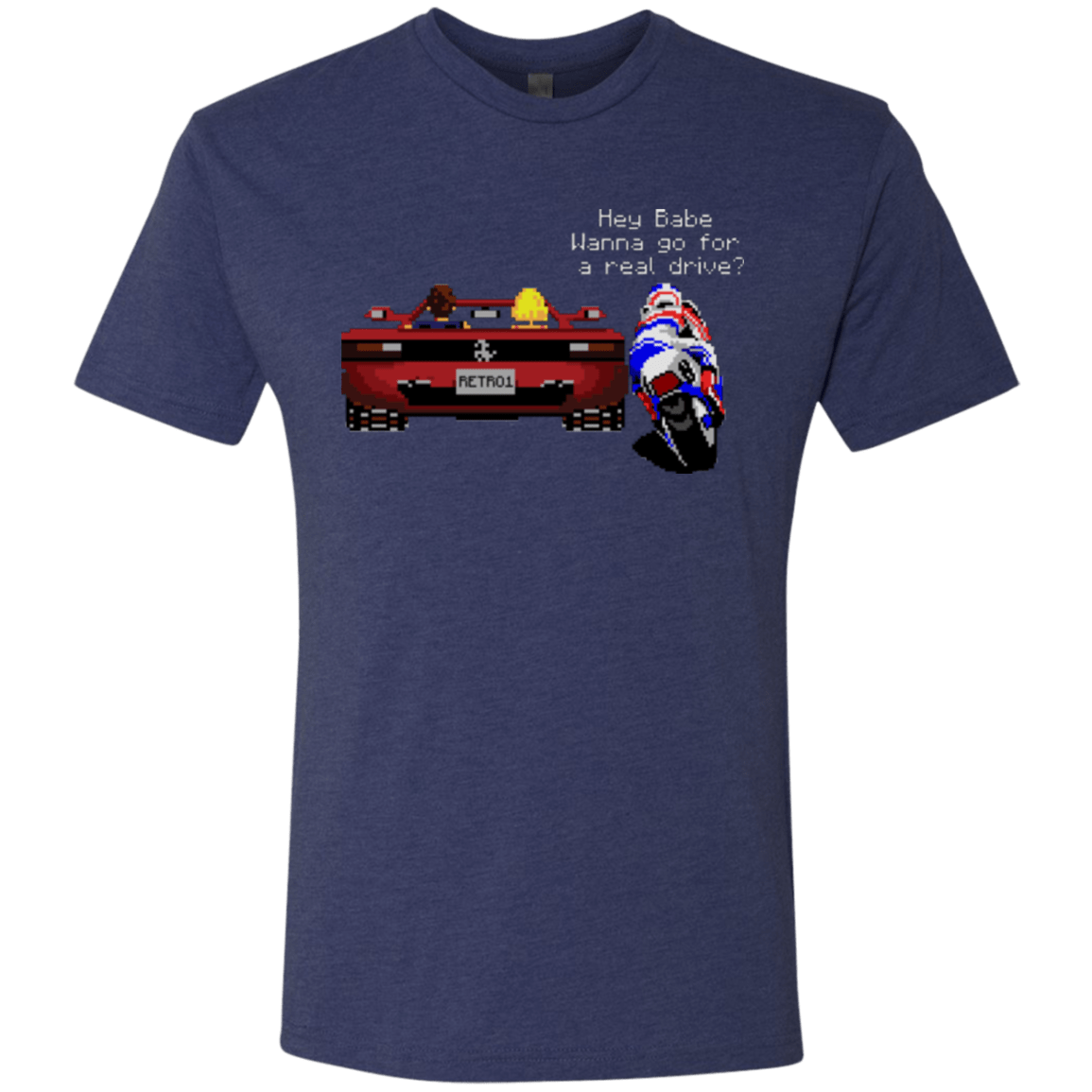 T-Shirts Vintage Navy / Small Hang On to Outrun Men's Triblend T-Shirt