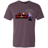 T-Shirts Vintage Purple / Small Hang On to Outrun Men's Triblend T-Shirt