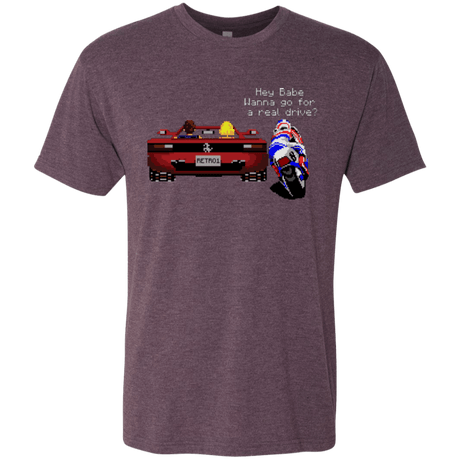 T-Shirts Vintage Purple / Small Hang On to Outrun Men's Triblend T-Shirt