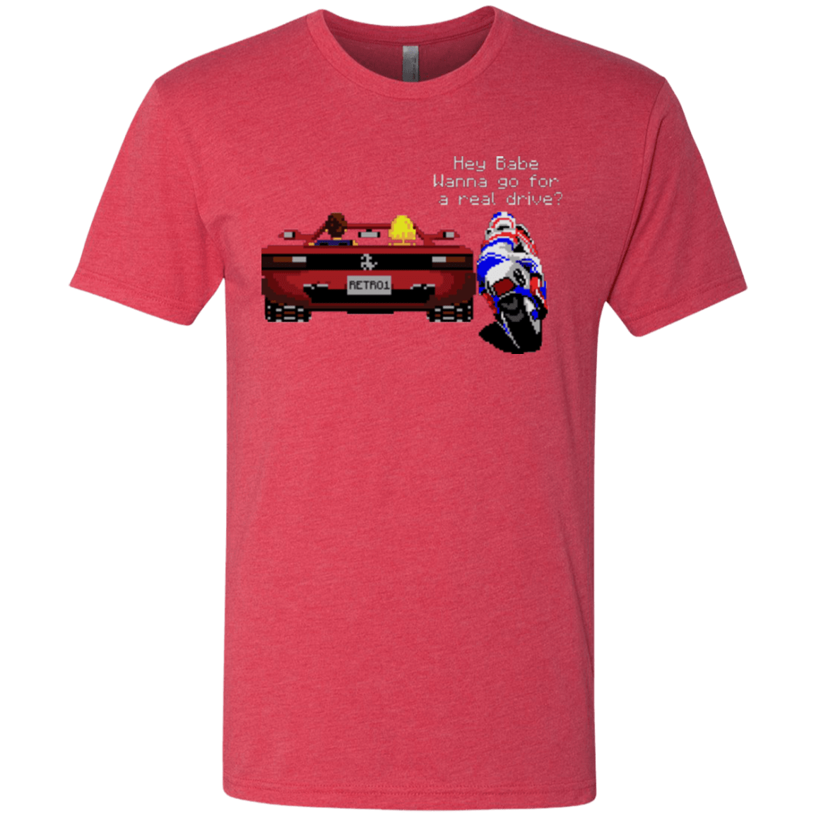 T-Shirts Vintage Red / Small Hang On to Outrun Men's Triblend T-Shirt