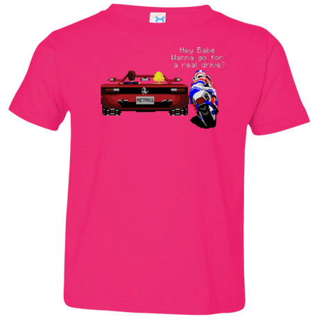 T-Shirts Hot Pink / 2T Hang On to Outrun Toddler Premium T-Shirt