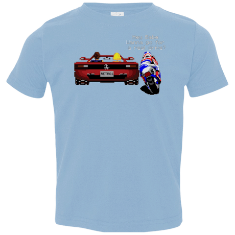 T-Shirts Light Blue / 2T Hang On to Outrun Toddler Premium T-Shirt