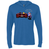 T-Shirts Vintage Royal / X-Small Hang On to Outrun Triblend Long Sleeve Hoodie Tee