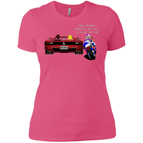 T-Shirts Hot Pink / X-Small Hang On to Outrun Women's Premium T-Shirt