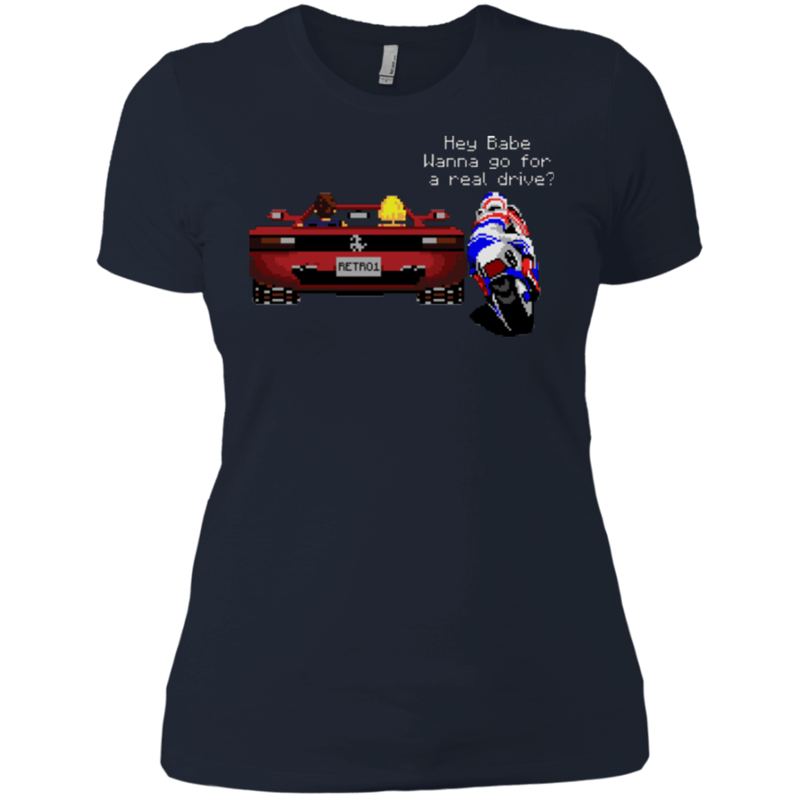 T-Shirts Midnight Navy / X-Small Hang On to Outrun Women's Premium T-Shirt