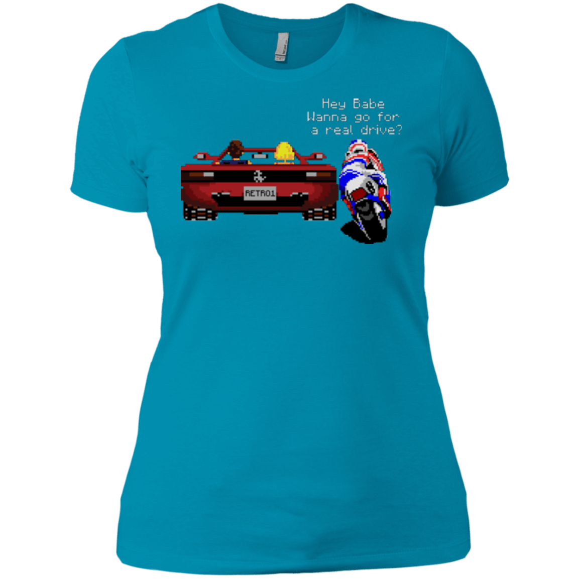 T-Shirts Turquoise / X-Small Hang On to Outrun Women's Premium T-Shirt