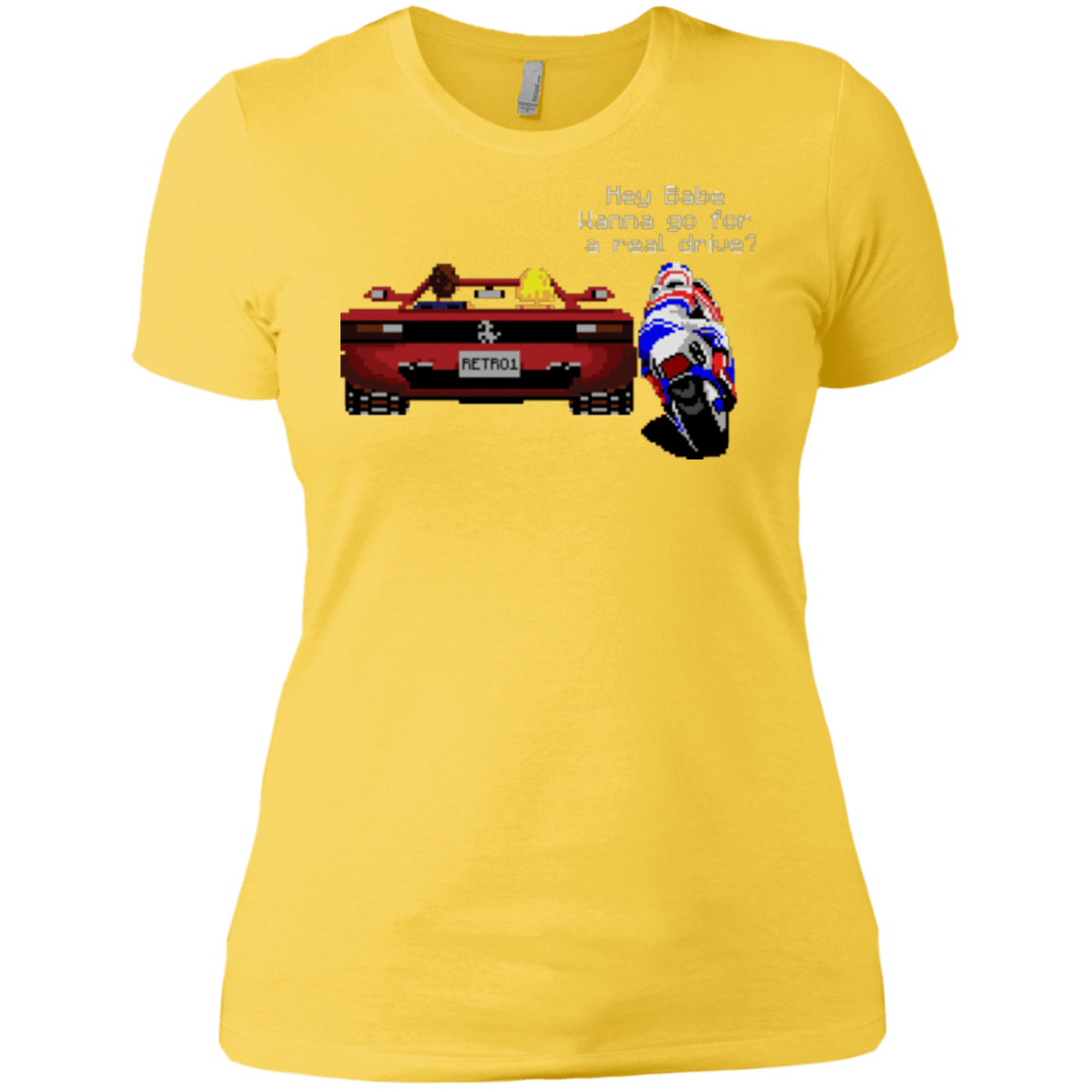 T-Shirts Vibrant Yellow / X-Small Hang On to Outrun Women's Premium T-Shirt