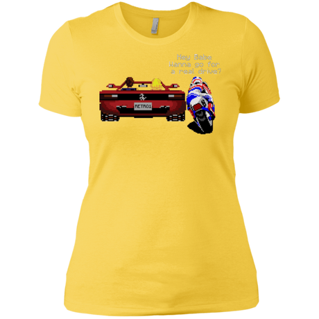 T-Shirts Vibrant Yellow / X-Small Hang On to Outrun Women's Premium T-Shirt