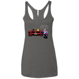T-Shirts Premium Heather / X-Small Hang On to Outrun Women's Triblend Racerback Tank