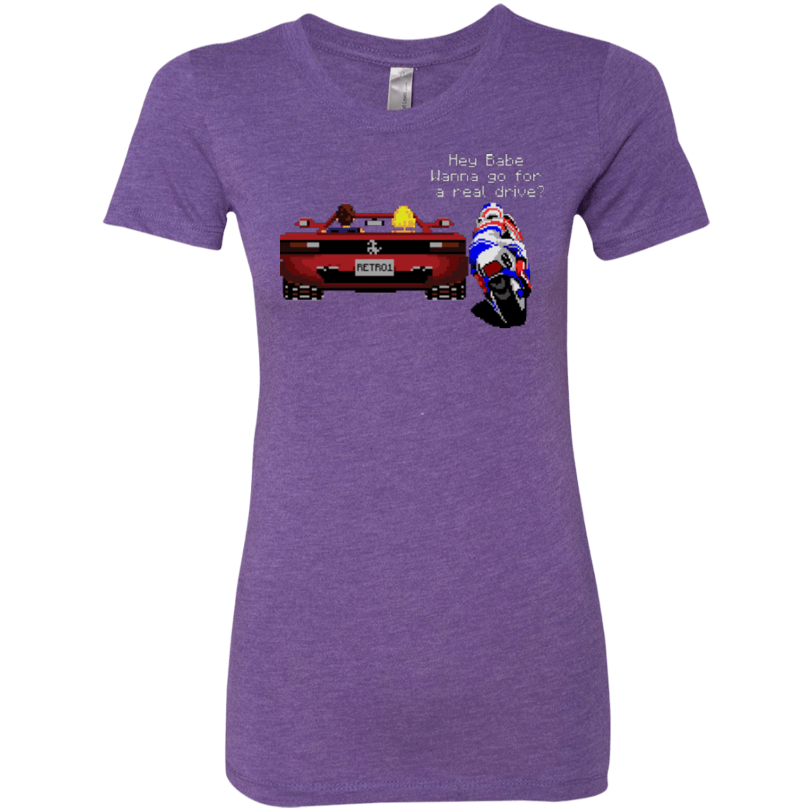 T-Shirts Purple Rush / Small Hang On to Outrun Women's Triblend T-Shirt