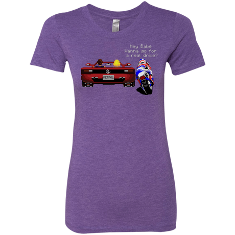 T-Shirts Purple Rush / Small Hang On to Outrun Women's Triblend T-Shirt