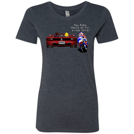 T-Shirts Vintage Navy / Small Hang On to Outrun Women's Triblend T-Shirt