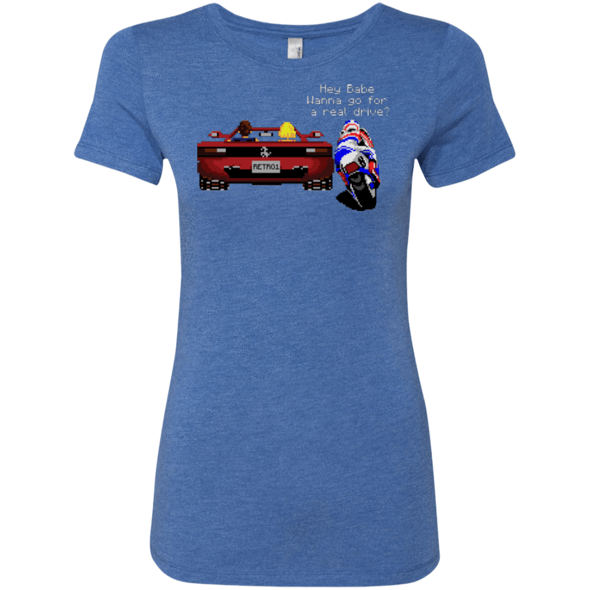T-Shirts Vintage Royal / Small Hang On to Outrun Women's Triblend T-Shirt