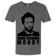 T-Shirts Heavy Metal / X-Small Hank fucking moody Men's Premium V-Neck