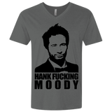 T-Shirts Heavy Metal / X-Small Hank fucking moody Men's Premium V-Neck