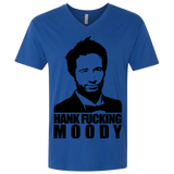T-Shirts Royal / X-Small Hank fucking moody Men's Premium V-Neck