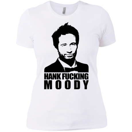 T-Shirts White / X-Small Hank fucking moody Women's Premium T-Shirt