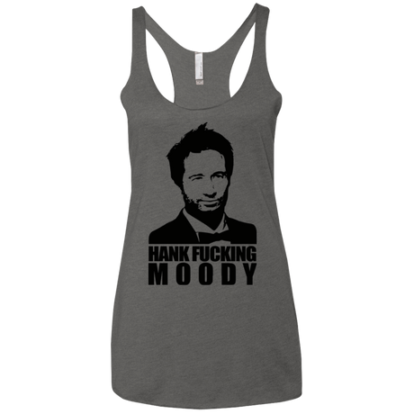 T-Shirts Premium Heather / X-Small Hank fucking moody Women's Triblend Racerback Tank