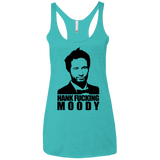 T-Shirts Tahiti Blue / X-Small Hank fucking moody Women's Triblend Racerback Tank