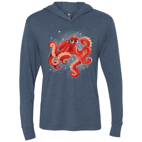 T-Shirts Indigo / X-Small Hank Triblend Long Sleeve Hoodie Tee