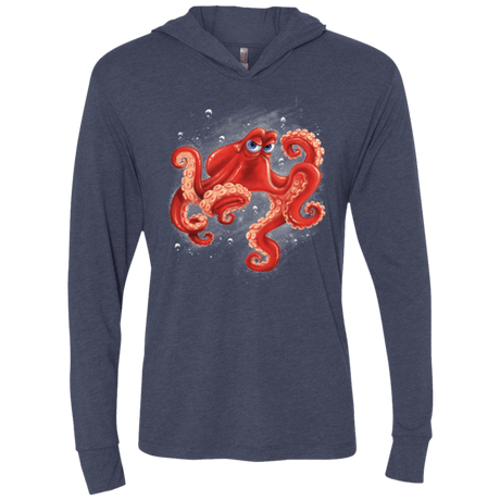 T-Shirts Vintage Navy / X-Small Hank Triblend Long Sleeve Hoodie Tee