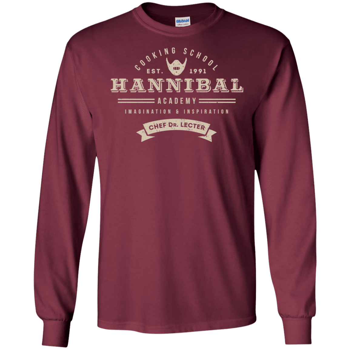T-Shirts Maroon / S Hannibal Academy Men's Long Sleeve T-Shirt