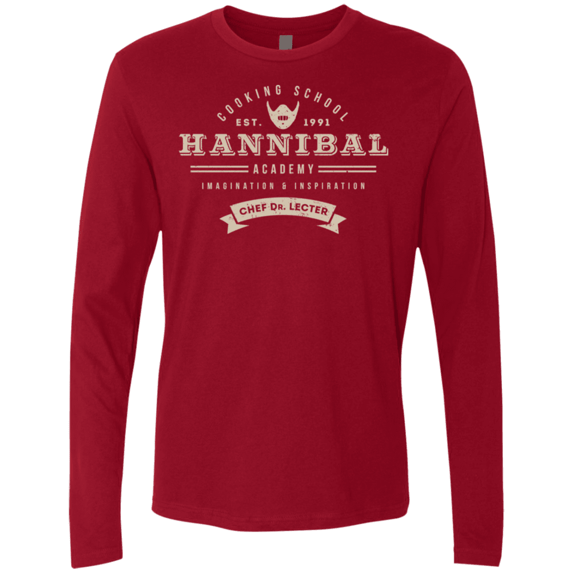 T-Shirts Cardinal / S Hannibal Academy Men's Premium Long Sleeve