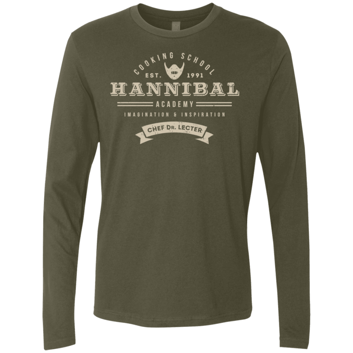 T-Shirts Military Green / S Hannibal Academy Men's Premium Long Sleeve