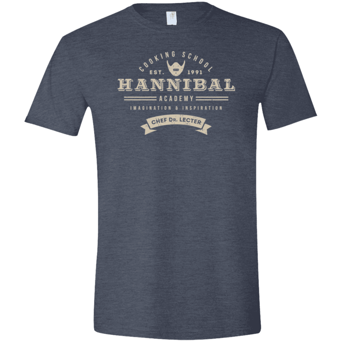 T-Shirts Heather Navy / S Hannibal Academy Men's Semi-Fitted Softstyle