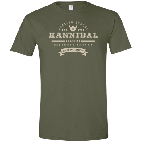 T-Shirts Military Green / S Hannibal Academy Men's Semi-Fitted Softstyle