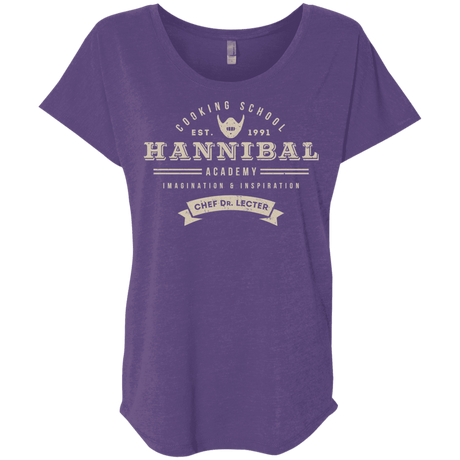 T-Shirts Purple Rush / X-Small Hannibal Academy Triblend Dolman Sleeve