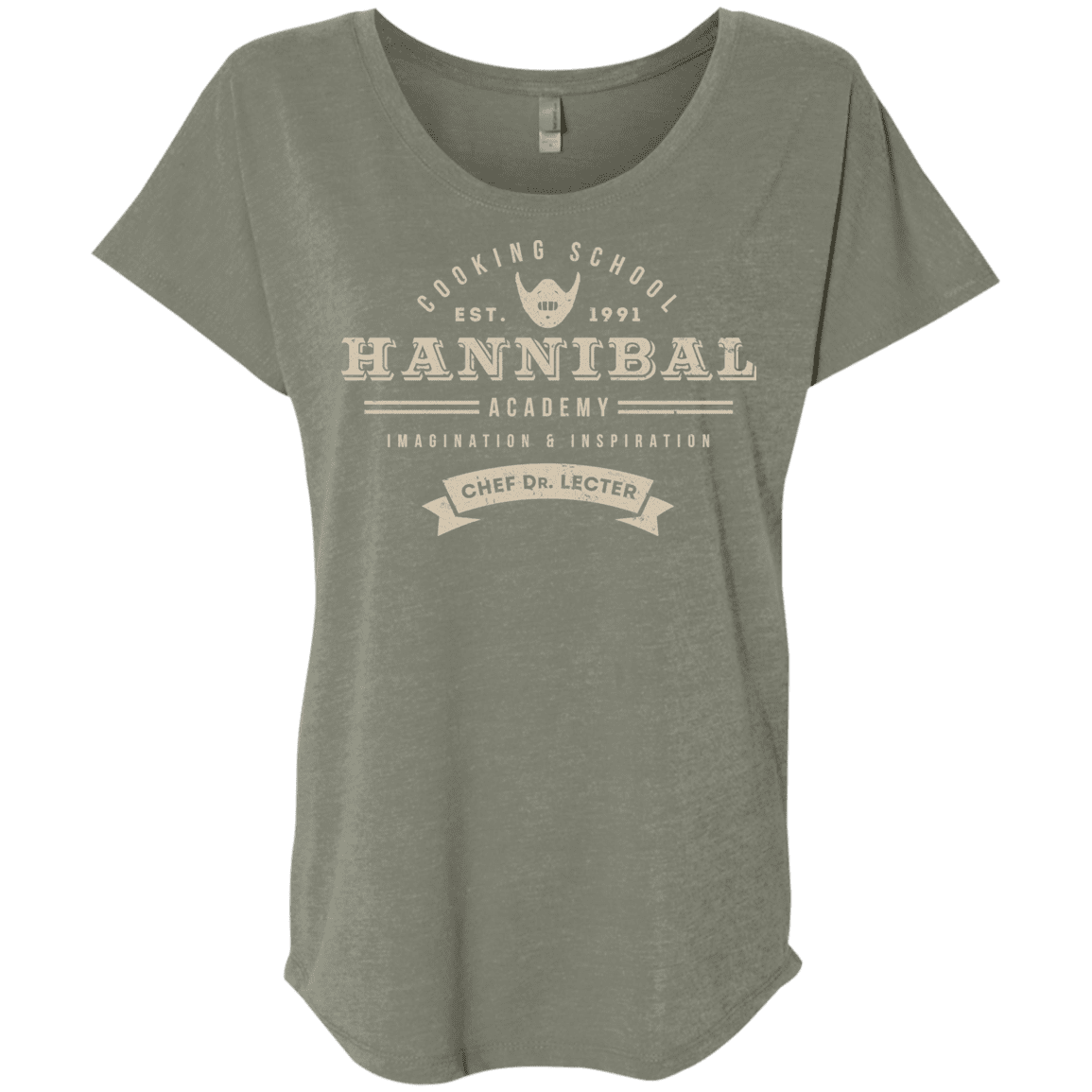 T-Shirts Venetian Grey / X-Small Hannibal Academy Triblend Dolman Sleeve