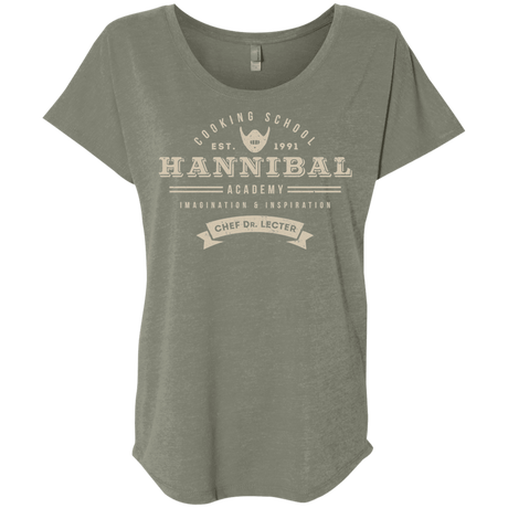 T-Shirts Venetian Grey / X-Small Hannibal Academy Triblend Dolman Sleeve