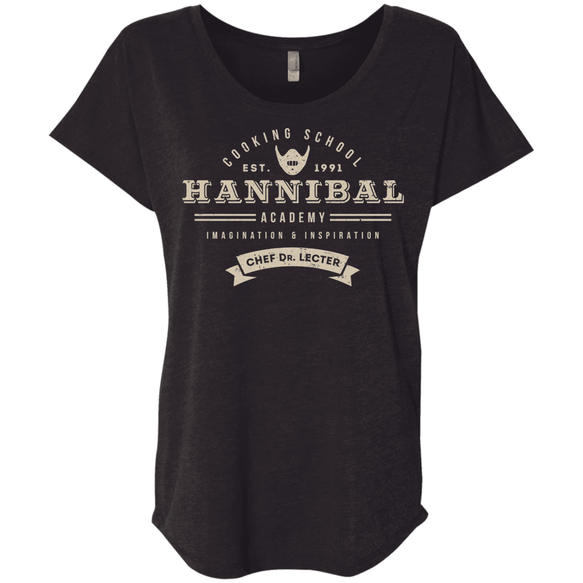 T-Shirts Vintage Black / X-Small Hannibal Academy Triblend Dolman Sleeve