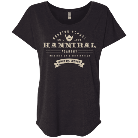 T-Shirts Vintage Black / X-Small Hannibal Academy Triblend Dolman Sleeve