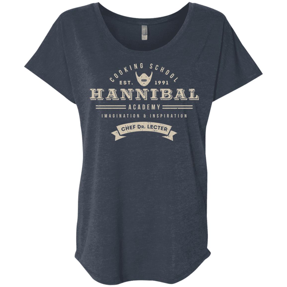 T-Shirts Vintage Navy / X-Small Hannibal Academy Triblend Dolman Sleeve